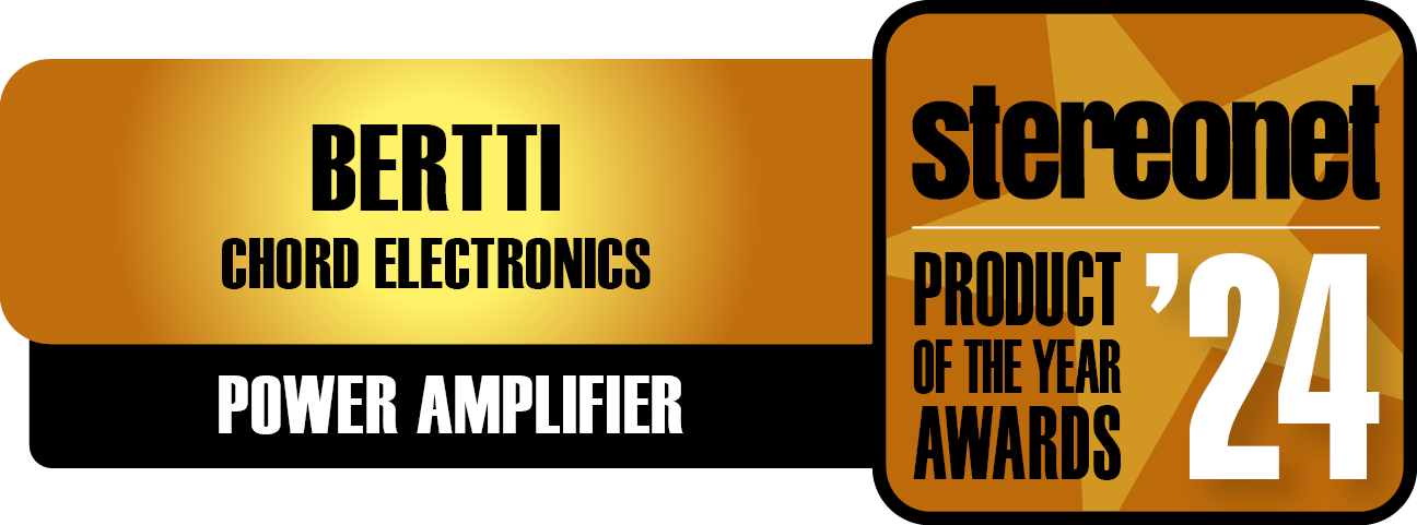 Stereonet Product of the Year 2024 (Power Amplifier) - Chord Bertti